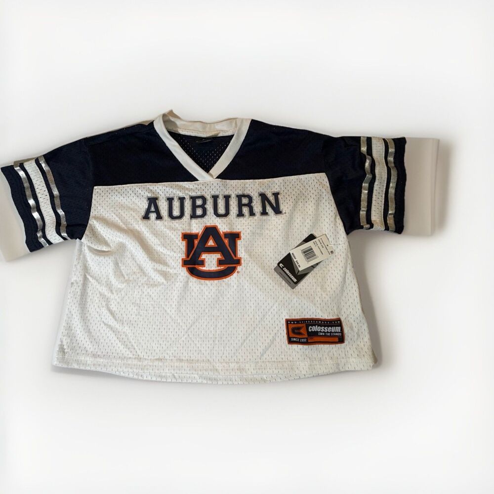 NWT Colosseum Auburn Tigers Women’s Small Football Jersey Mesh Top